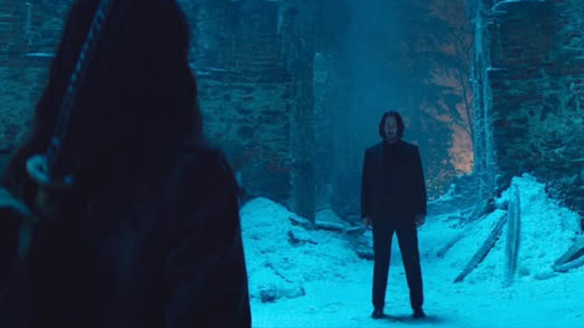 Keanu Reeves as John Wick (Image via Instagram/@ballerinamovie)